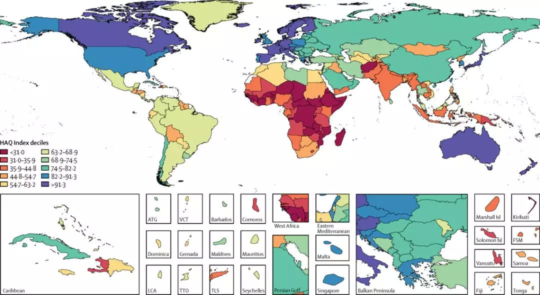 柳叶刀发布2019全球医疗质量排行，亚洲日本排行第一，中国进步最大！